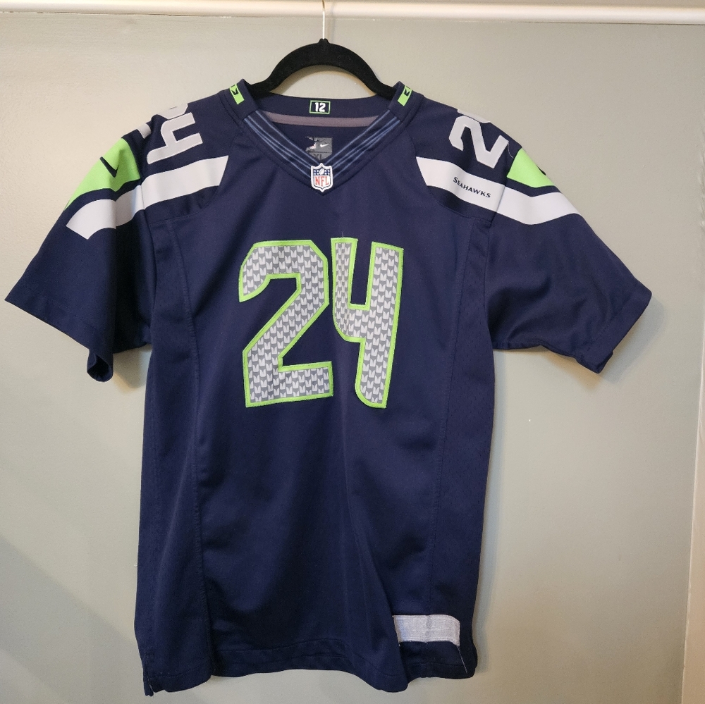 Youth XL Nike NFL Seattle Seahawks Marshawn Lynch Jersey